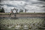 Estrella de David en el cementerio conmemorativo de Terezín, República Checa.