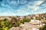 Panorámica de tejados y monumentos del casco antiguo de Toledo.