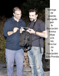 F. J. Pineda en una entrega de premios otorgado por la Asociación Anima Vitae